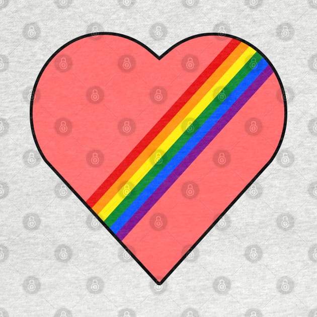 Love Heart Pride Rainbow by McNutt